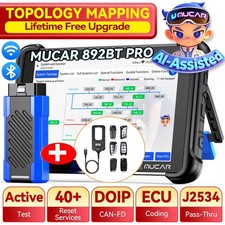 Mucar 892bt Pro W Tkey101 Obd2 Scanner Car Key Programmer Tool Bidirectional Ai