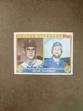 GENE GARBER 1983 TOPPS AUTOGRAPHED SIGNED 256 ATLANTA BRAVES SUPER VETERAN AUTO