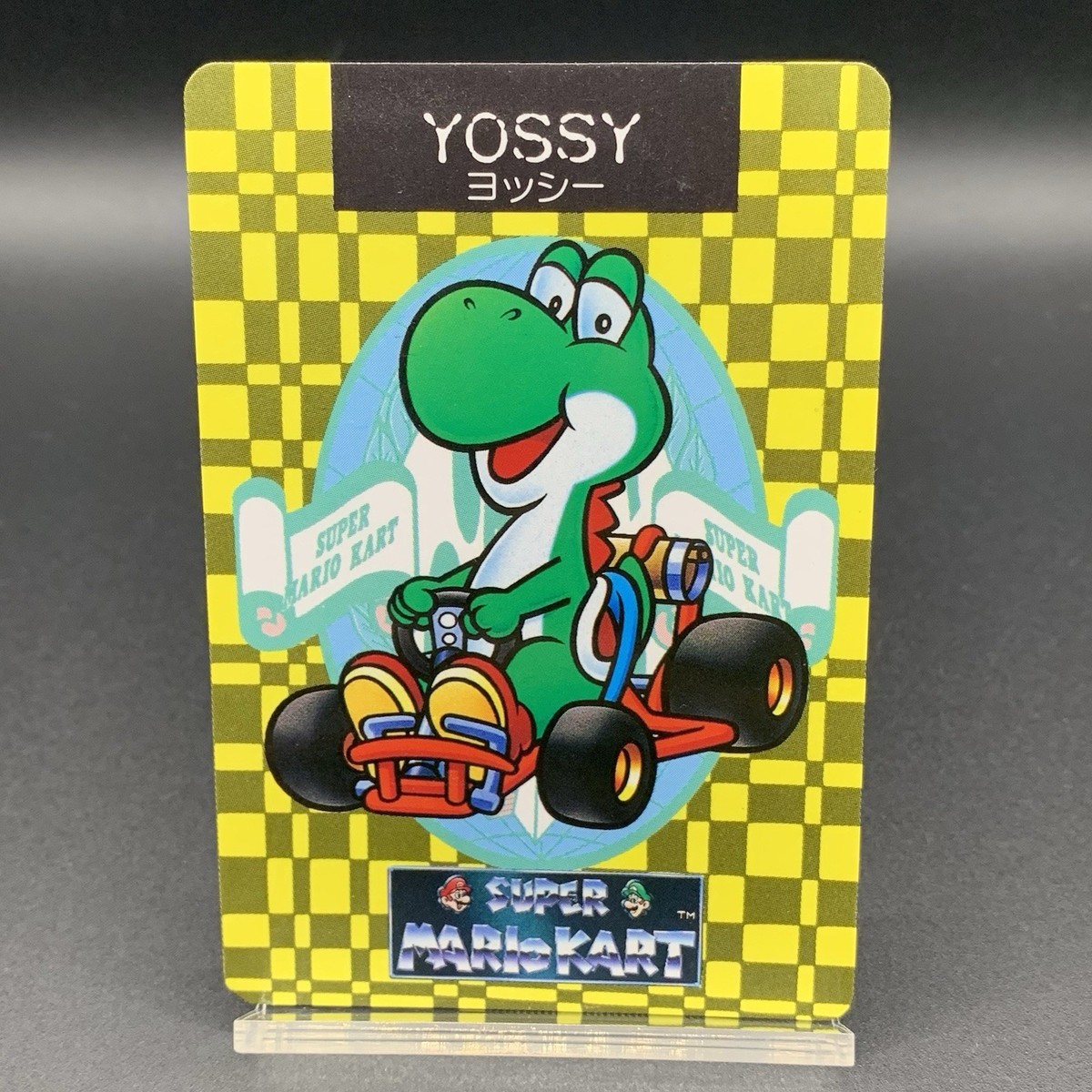 Yossy Super Mario Kart 1993 Vintage Card NintendoBanpresto Japan