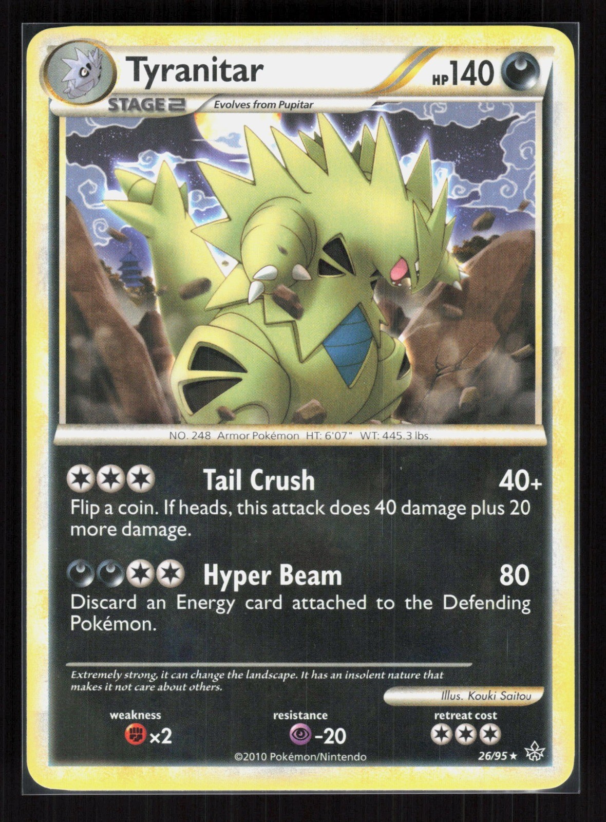 Tyranitar Rare Pokemon Unleashed 26/95 LP