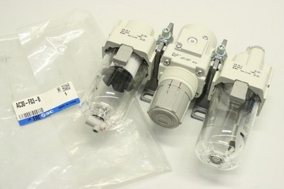 SMC AC30-F03-B AC30F03B  Filterregler Wartungseinheit Lubricator Öler OVP