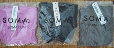 3 SoMa Vanishing Edge Microfiber with Lace Bikini Panties Size L Large