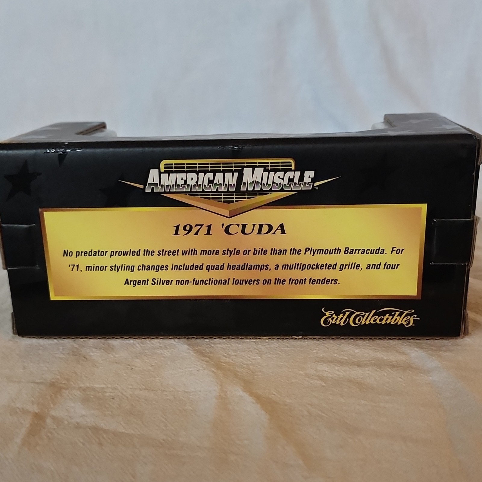 Ertl Collectibles American Muscle 1:43 1971 Plymouth 'Cuda Red/Black LE ...