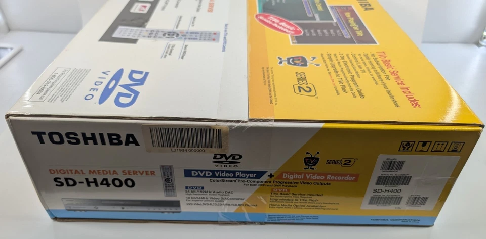 Toshiba TiVo HDD Gravador/DVD Player SD-H400 - Novo em folha lacrado novo na caixa - Imagem 4 de 4