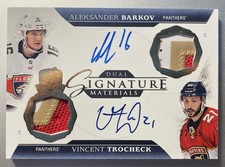 2017-18 The Cup Hockey Dual Signature Materials Barkov & Trocheck Patch Auto /35