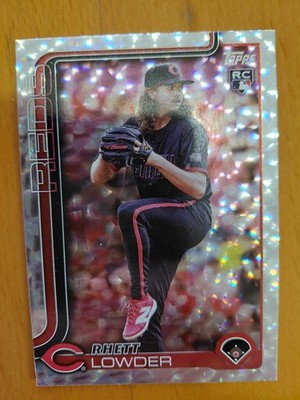 2025 Topps Series 1 Rhett Lowder (RC) Silver Foil Superbox Rookie Card #205