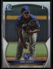 2023 BOWMAN DRAFT CHROME REFRACTORS HIRO WYATT RC KANSAS CITY ROYALS #BDC-80