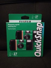 Fujifilm QuickSnap Flash Camera 2 cameras total 27 exp each Exp 1/2028 New