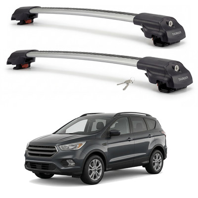 Roof Rack Cross Bars for Ford Escape 2013-2019 Aluminum Silver Pair