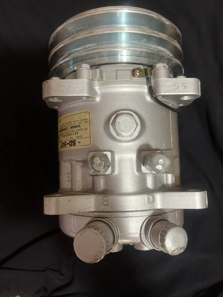 COMPRESSORE ARIA CONDIZIONATA SANDEN SD-507 NUOVO - Immagine 4 di 4