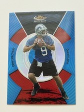 Dan Orlovsky 2005 Topps Finest BLUE REFRACTOR Rookie Card RC SP #128  #d 295/299. rookie card picture