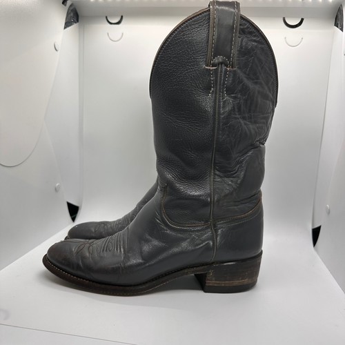 Justin Vintage Cowboystiefel Herren 6 B Western Leder grau schwarz Style L3058 - Bild 3 von 14