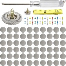 60 PCS Car Roof Headliner Repair Kit, Vehicle Roof Snap Rivet Color: Grid Grey