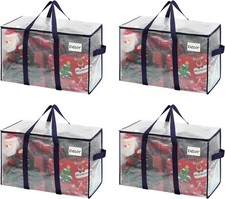 4 Pack Heavy Duty Moving Bags, Extra Large Storage Bags with Reinforced Handles