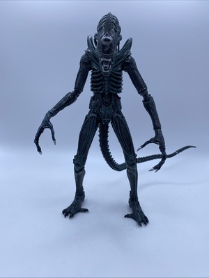 NECA Ultimate Edition Aliens Warrior Blue 9'' Figure Xenomorph Action Figure USED