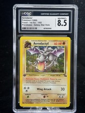 Aerodactyl Galaxy Holo #1 1st Edition Fossil Prerelease 1999 Pokemon CGC 8.5 🦖