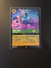 Disney Lorcana Max Goof Chart Topper Legendary 77/204 Cold Foil Fabled