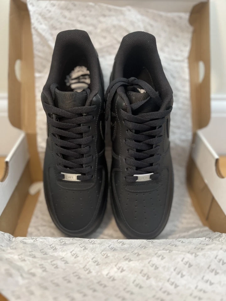 Multiple Sizes - Nike Air Force 1 One '07 Low Triple Black | 24HR SHIP |SAME DAY - Image 2 of 4