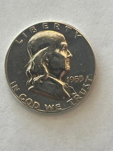 1953 Franklin D-VF Half Dollar Coin