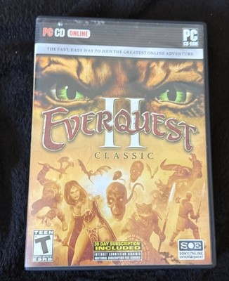EverQuest II Classic PC CD-ROM 2004 Complete 5-Disc Set with Manual Booklet