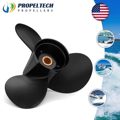 Boat Propeller 10 1/2x11 For BRP Evinrude Johnson Motor 15 20 25 30 35HP 10.5x11