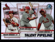 2020 Bowman #TP-STL Dylan Carlson / Elehuris Montero / Nolan Gorman RC 3803G