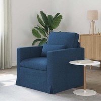 Sofa Blau 78 X 78 X 80 Cm Stoff