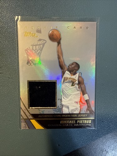 MICKAEL PIETRUS 2003-04 TOPPS JERSEY EDITION SILVER Game Used JERSEY RC #JE-MPI