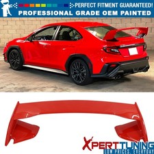 For 22-26 Subaru Wrx 2015 Sti Style Trunk Spoiler Wing Painted Dck Ignition Red