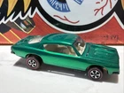 1968 Hot Wheels Redline GREEN US BARRACUDA  White Interior NICE