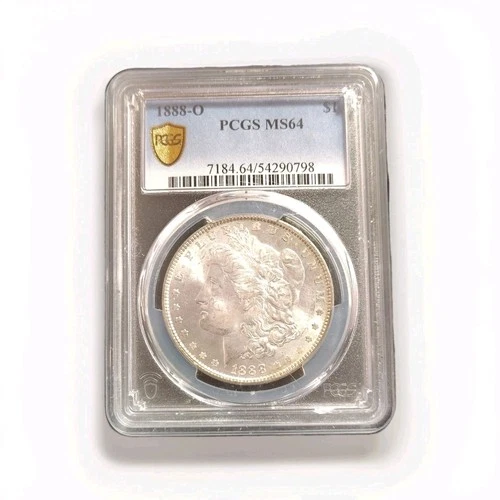 1888-O Morgan Dollar PCGS MS64 New Orleans $1 90% Silver Coin