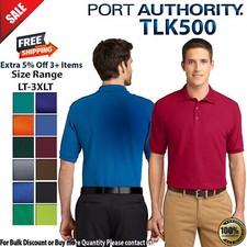 Port Authority TLK500 Men's Comfortable Short Sleeve Tall Silk Touch Polo Shirt