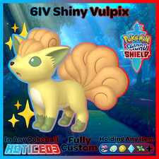 ✨ Ultra SHINY 6IV VULPIX ✨ Pokemon SWORD and SHIELD Max lv1 +Free MasterBall