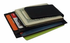 Mens Leather Wallet Money Clip Credit Card ID Holder Front Pocket Thin Slim NEW