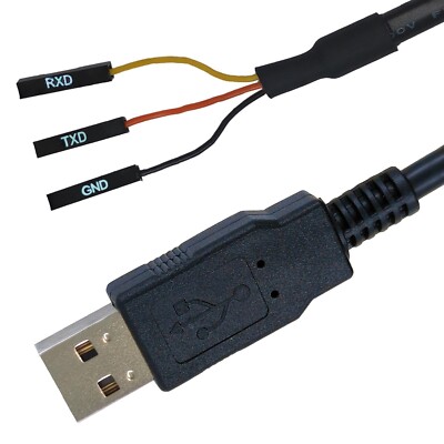 6 Feet USB TTL Serial 3.3V Adapter Cable, USB to TTL-232R-RPI Serial UART Cab...