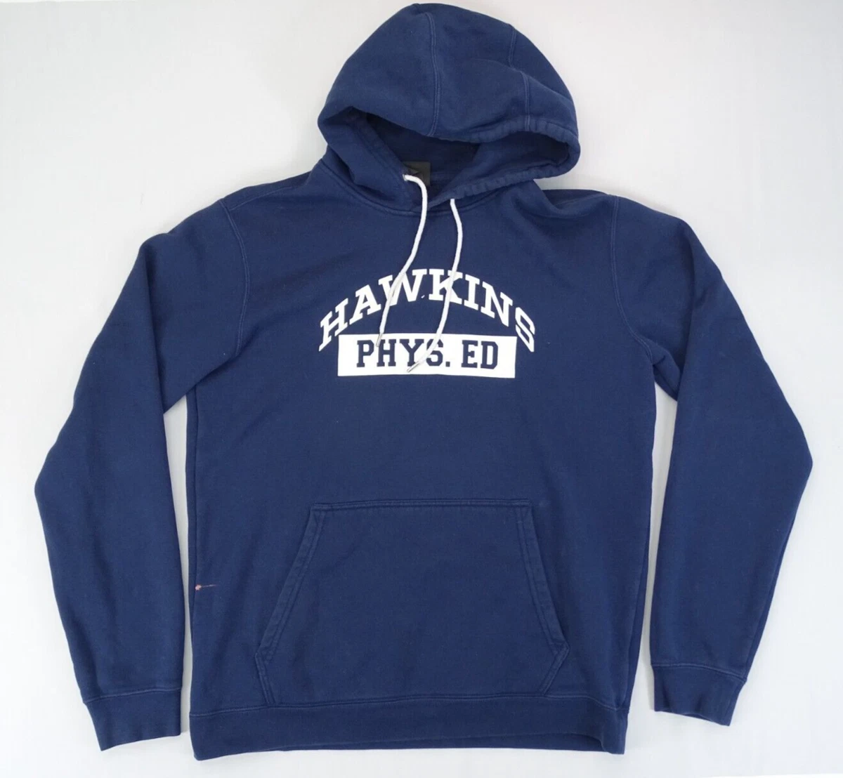 Nike x Stranger Things Hawkins High Phys. Ed Hoodie Navy Men's Size M Gym |  eBay
