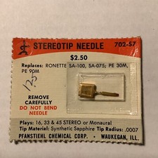 NEEDLE Pfanstiehl BF-40 CARTRIDGE for Perpetuum Ebner PE-90 PE30 PE-30 702-S7