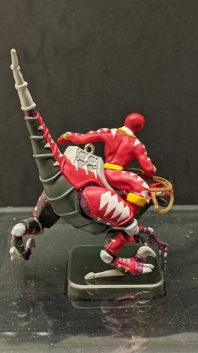*FEHLERHAFT* Red Power Ranger Dino Thunder 2004 Markenzeichen Schutzornament - Bild 4 von 9