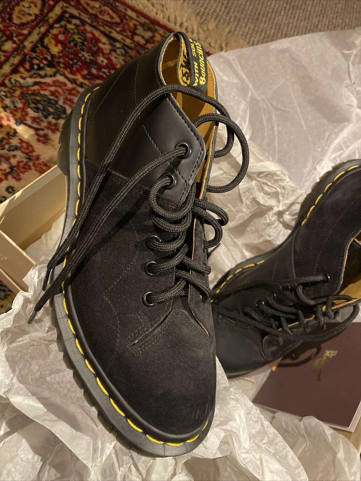Dr Martens Engineered Garments Suede Boots Size UK 4 US 5 image 2