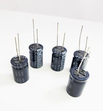 220uF 100V Radial Lead Electrolytic Capacitors: 5/Lot: Small Physical Size