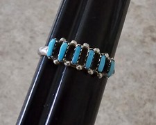 Native American Zuni Turquoise Ring Size 7.25 NWT