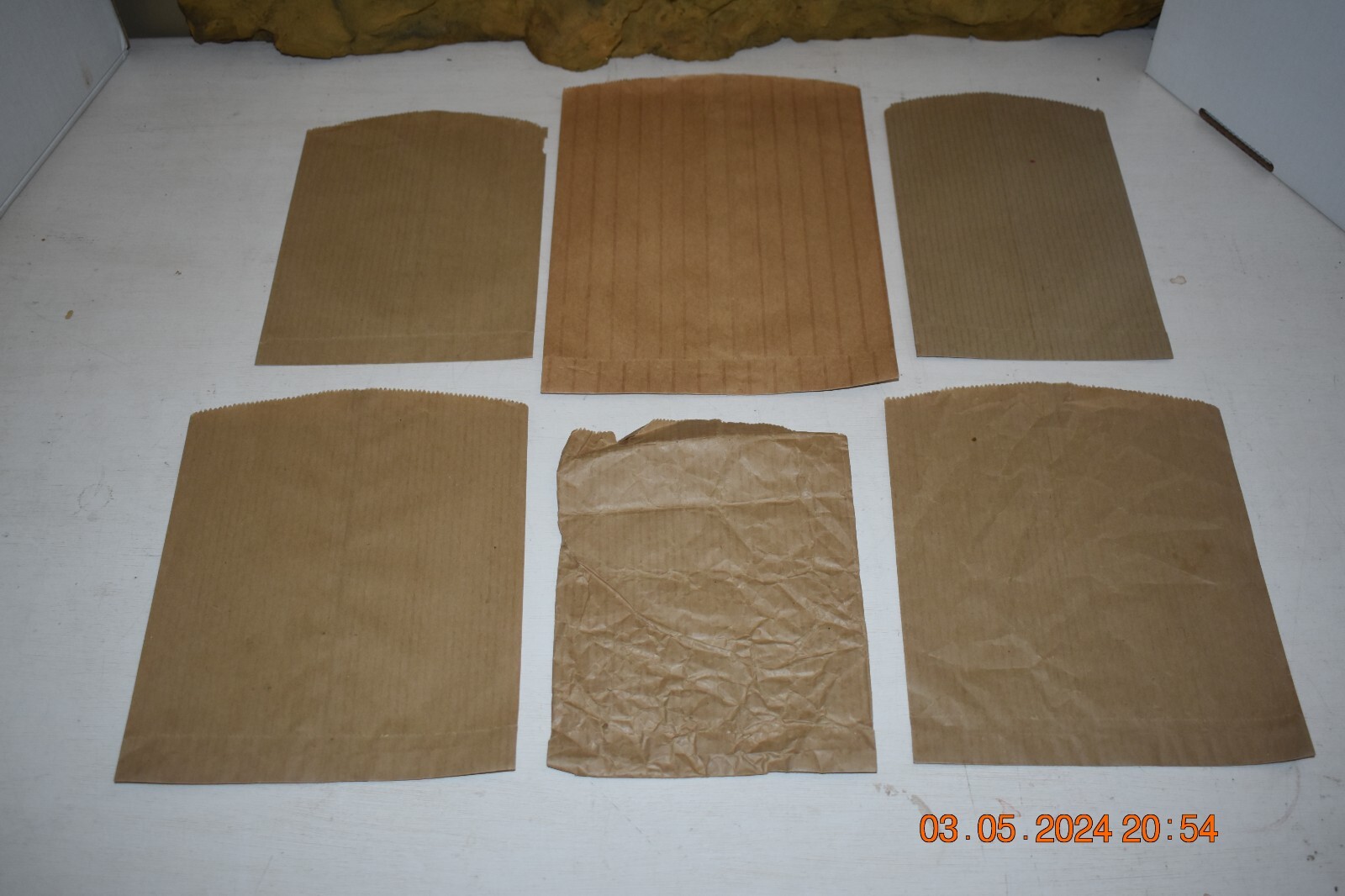 Vintage Marx Playset Brown With Vertical Lines Storage Bags eBay