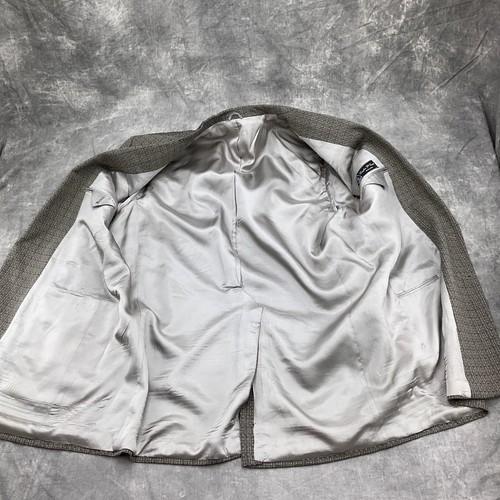 Blazer Lanificio Filli Cerruti 1881 para hombre 44 negro blanco lana seda clásico de colección - Imagen 10 de 12