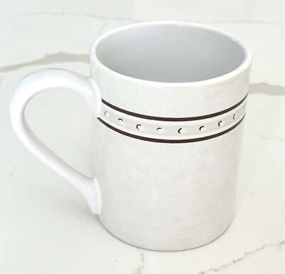 Lot of 6 Corelle Coordinates Stoneware Mug/Cup Pewter pattern  EUC collectible