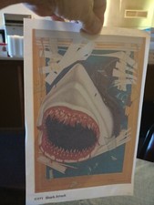 Vintage 1975 "Shark Attack" No G271 Iron On Transfer