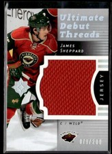 2007-08 Upper Deck Ultimate Collection Debut Threads James Sheppard Rookie
