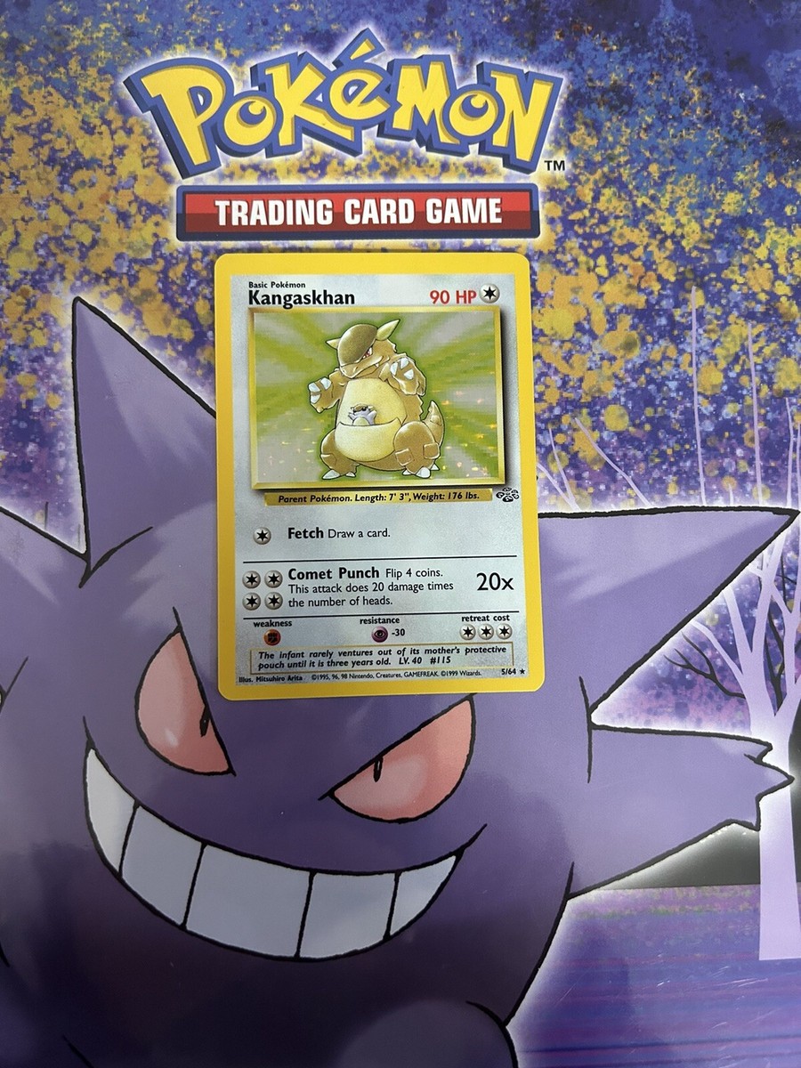 kangaskhan pokemon card value 5 64 Is this fake? I can't find any pictures of a 5/64 Kangaskhan that has the  full foil look on it. : r/PokemonTCG