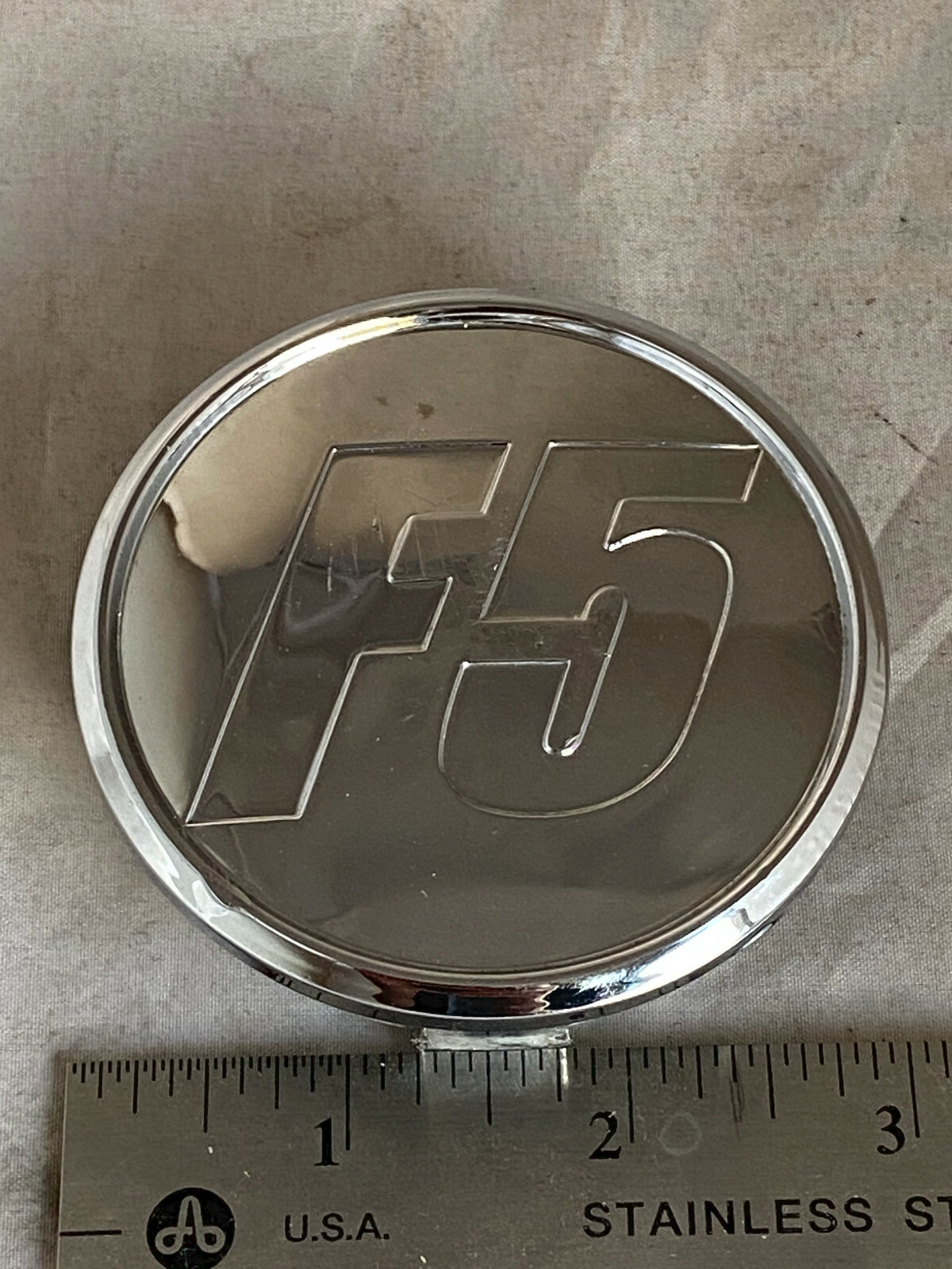 F5 Custom Wheels Chrome Wheel Rim Hub Cover Center Cap TJ05177 CF5008-image