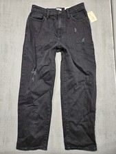 Universal Thread Women's High-Rise Vintage Straight Jeans Size 8 Black