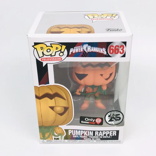 Funko Pop Power Rangers 663 Pumpkin Rapper GameStop Exclusive 25th Anniversary